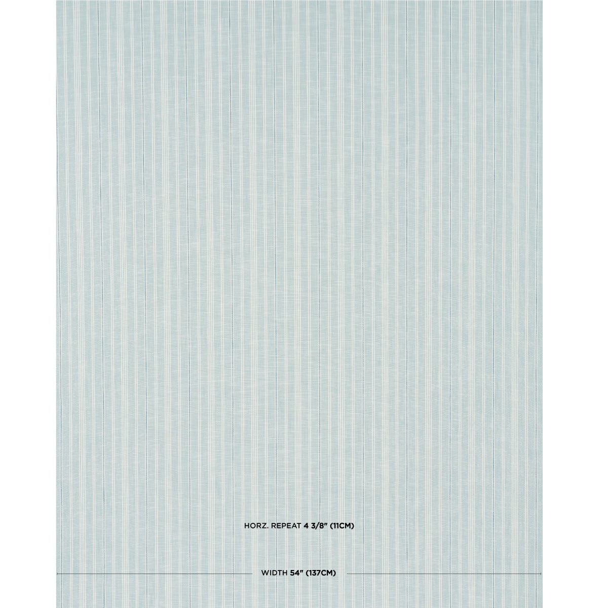 Schumacher Lucy Stripe China Blue Fabric Sample 83712