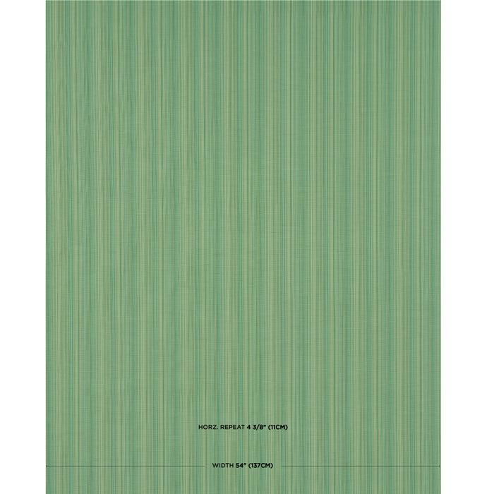 Schumacher Gracie Solid Strie Emerald Fabric 83721
