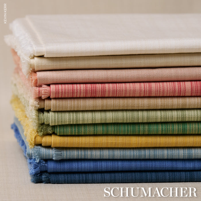 Schumacher Gracie Solid Strie Emerald Fabric 83721