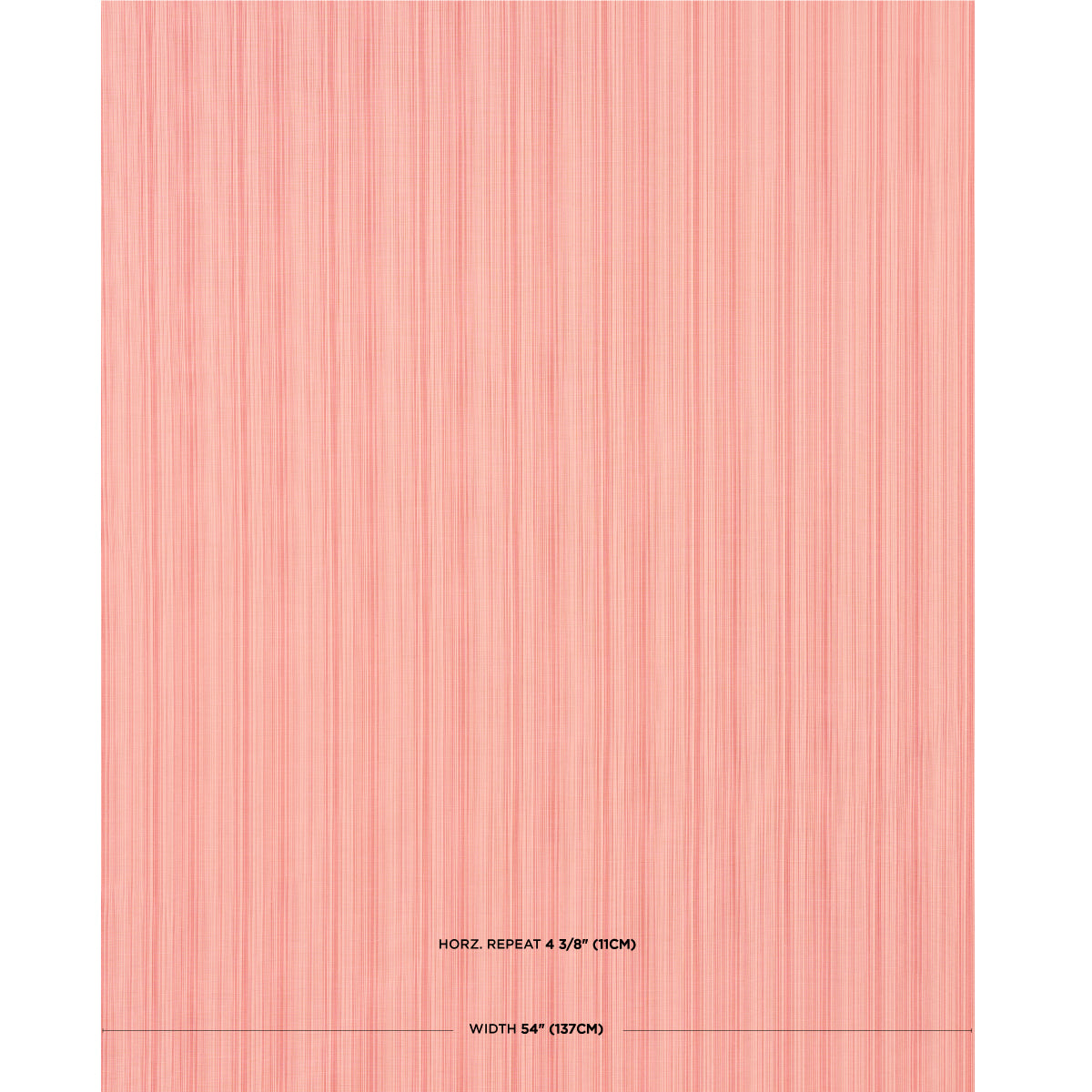 Schumacher Gracie Solid Strie Faded Red Fabric Sample 83727