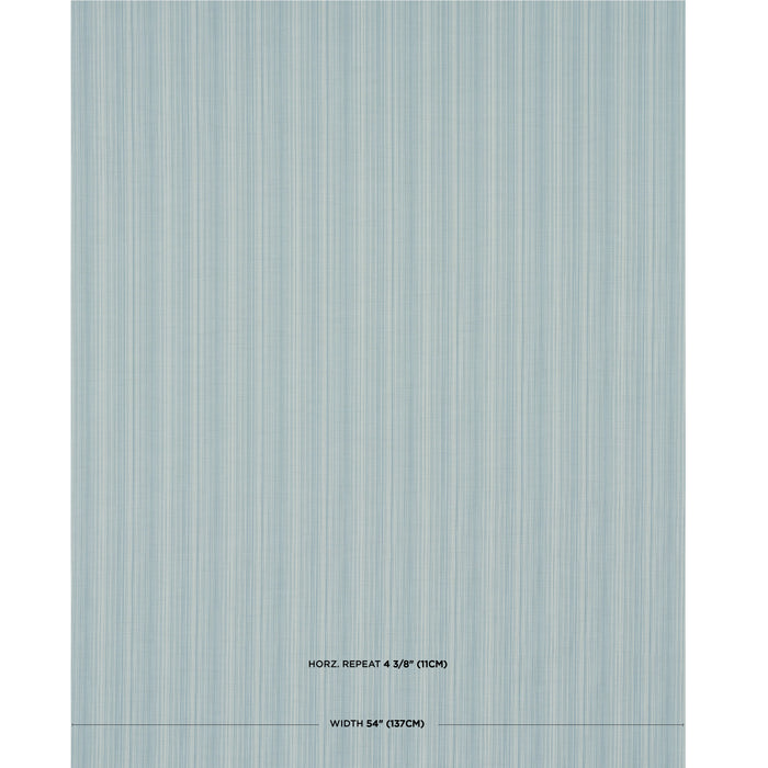 Schumacher Gracie Solid Strie China Blue Fabric 83728