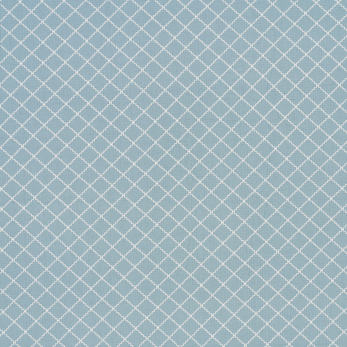 Schumacher Maggie Lattice China Blue Fabric Sample 83760