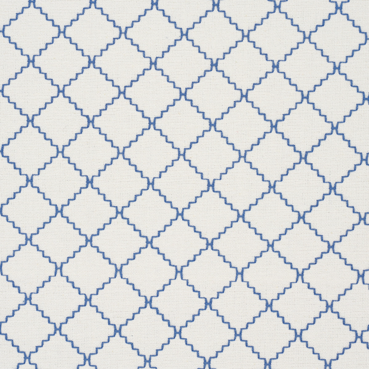 Schumacher Maggie Lattice Indigo Fabric 83761