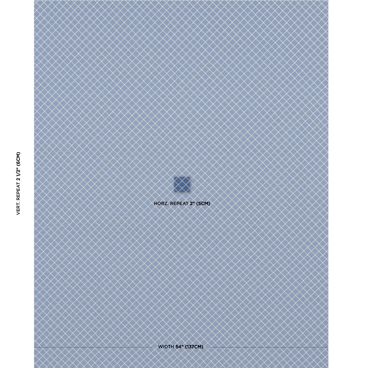 Schumacher Maggie Lattice Cobalt Fabric 83762