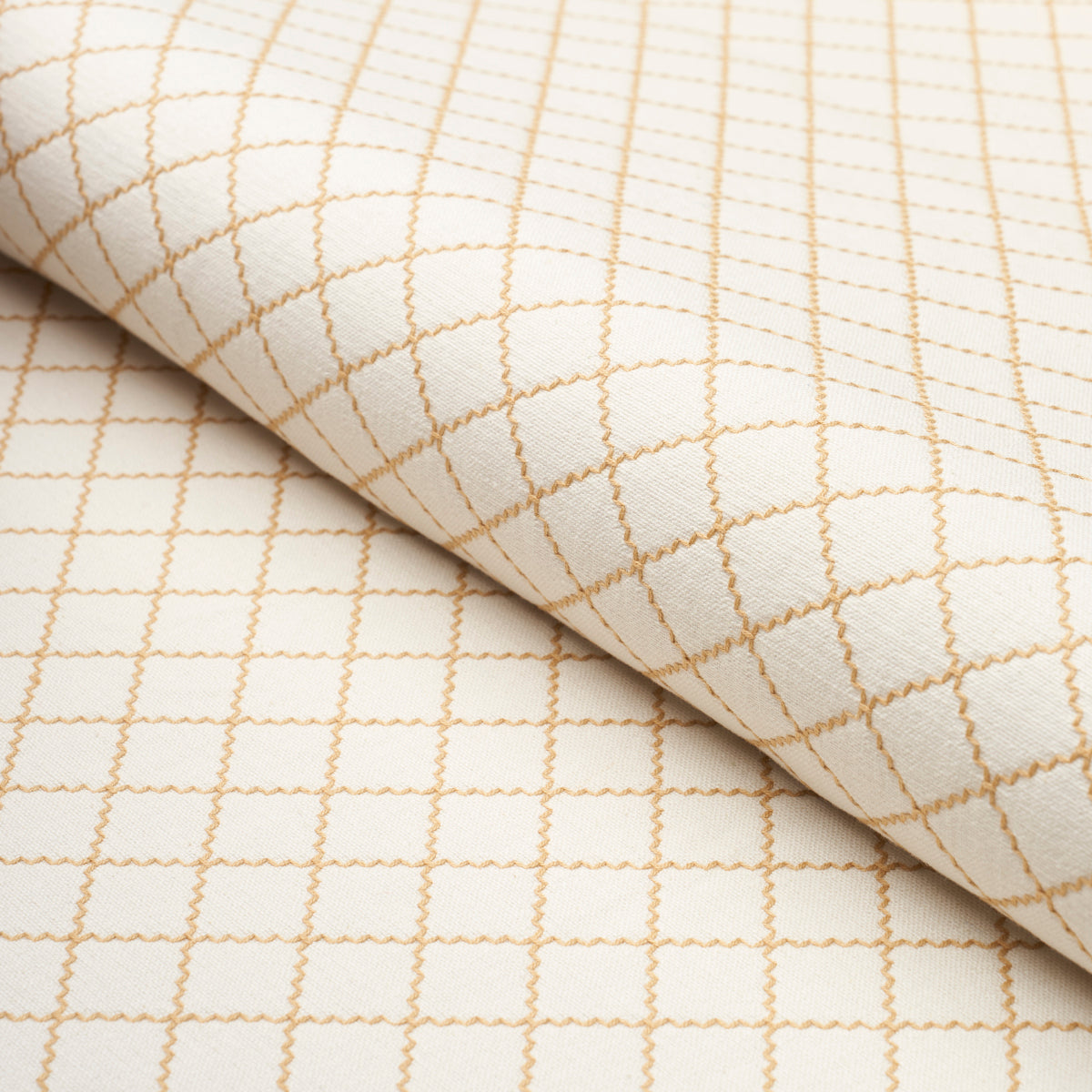 Schumacher Maggie Lattice Neutral Fabric 83763