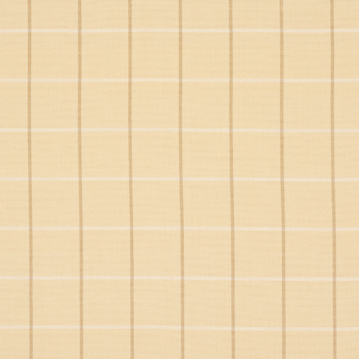 Schumacher Frannie Windowpane Camel Fabric Sample 83780