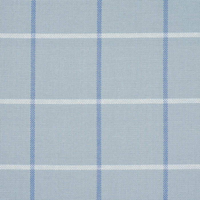 Schumacher Frannie Windowpane China Blue Fabric Sample 83782