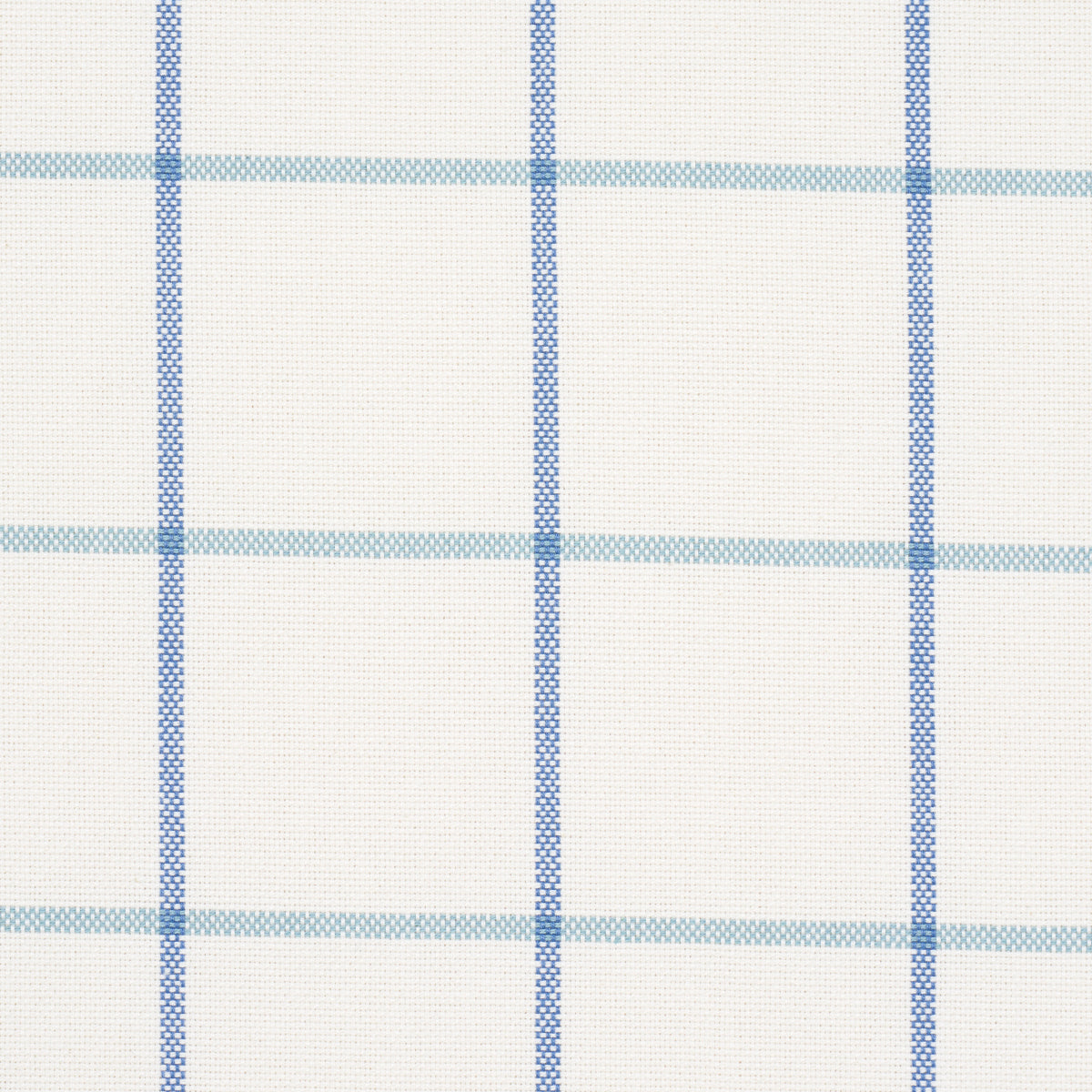 Schumacher Frannie Windowpane Cobalt Fabric 83784