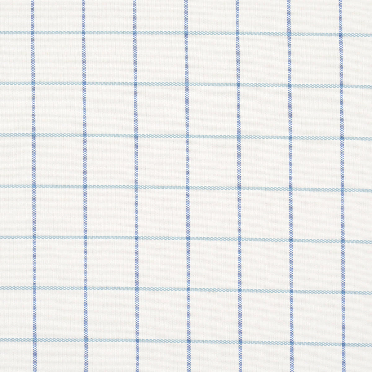 Schumacher Frannie Windowpane Cobalt Fabric Sample 83784