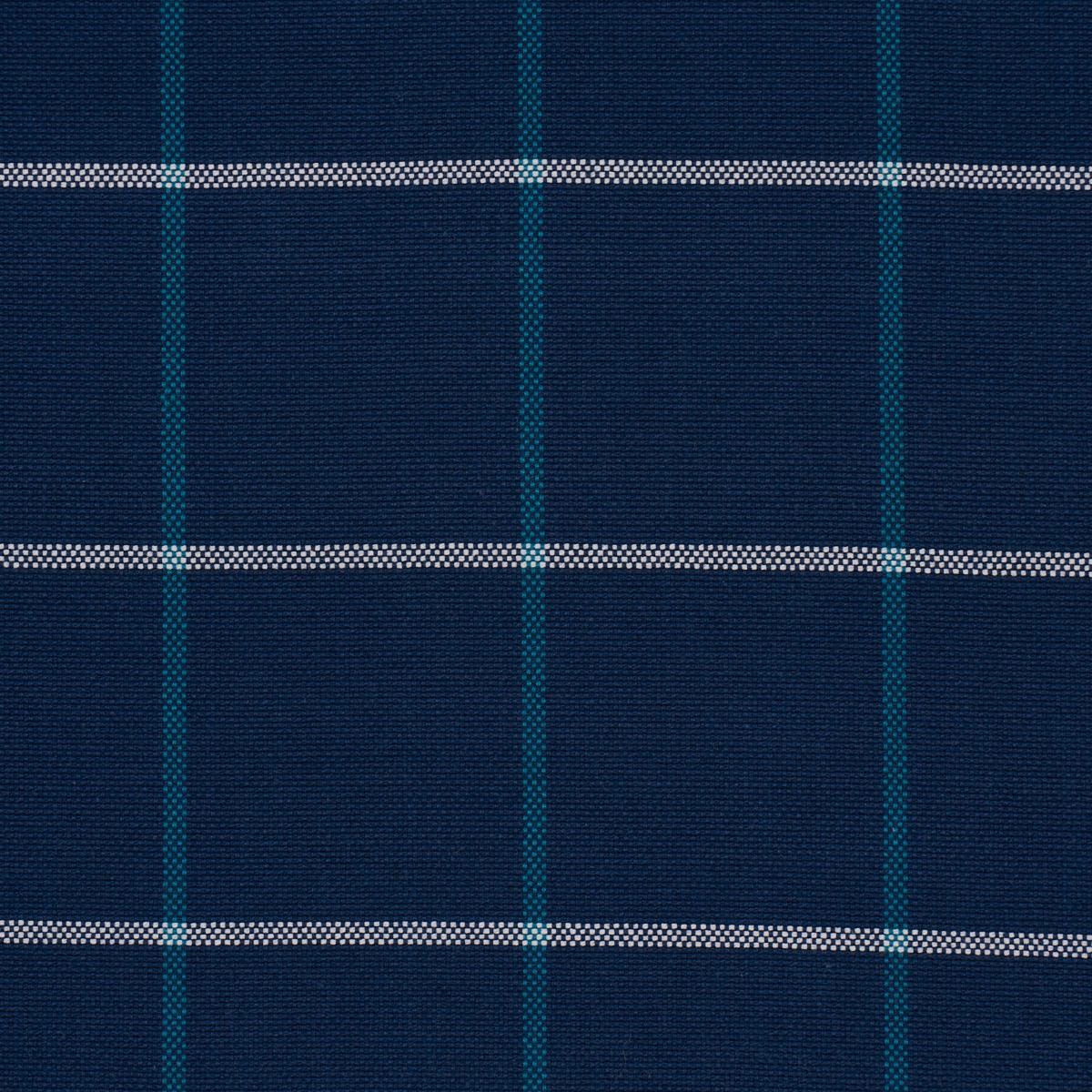 Schumacher Frannie Windowpane Navy Fabric 83787