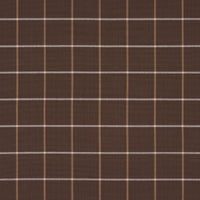 Schumacher Frannie Windowpane Chocolate Fabric 83788