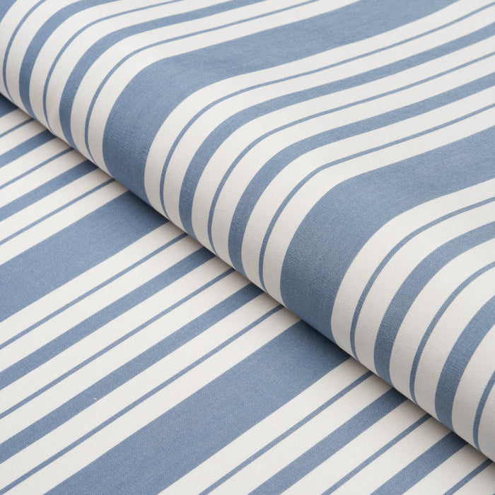 Schumacher Markie Stripe Cobalt Fabric 83800