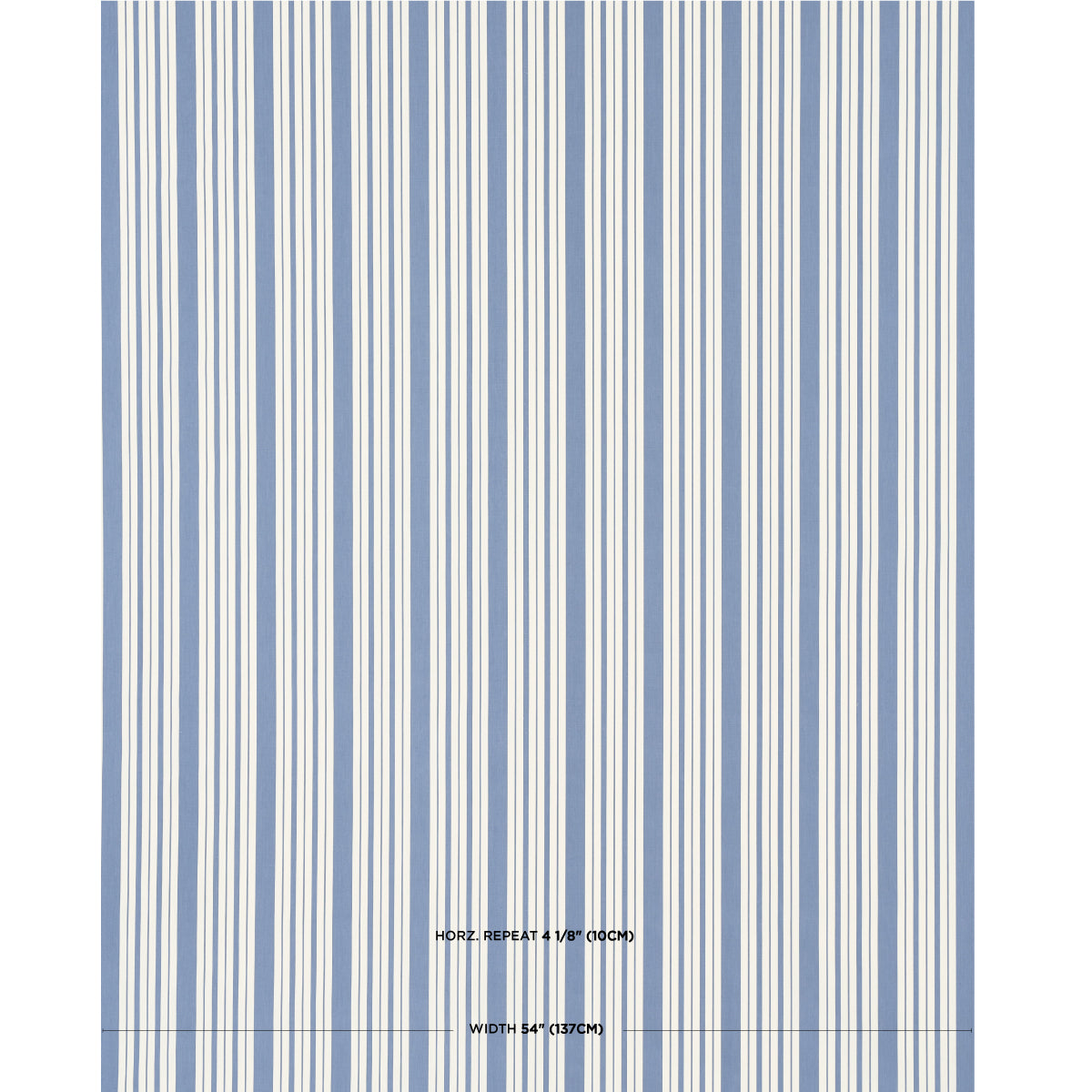 Schumacher Markie Stripe Indigo Fabric 83801