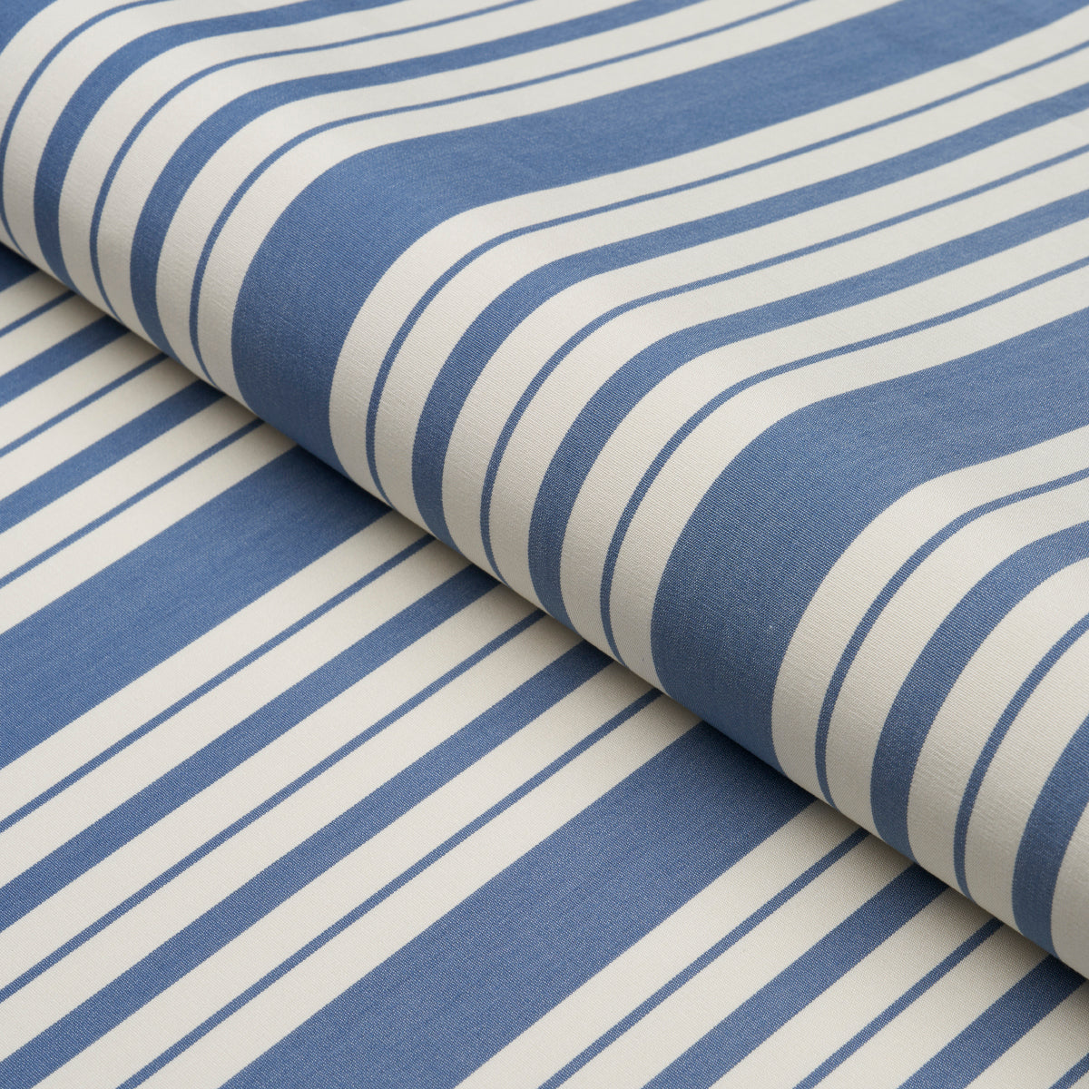 Schumacher Markie Stripe Indigo Fabric 83801
