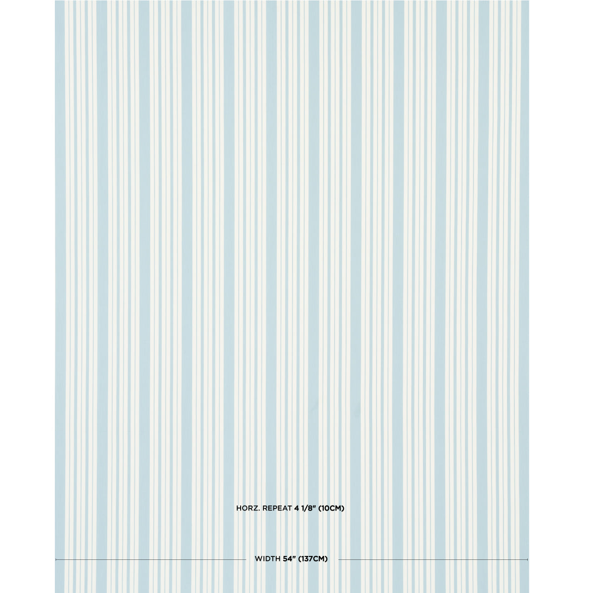 Schumacher Markie Stripe China Blue Fabric 83802