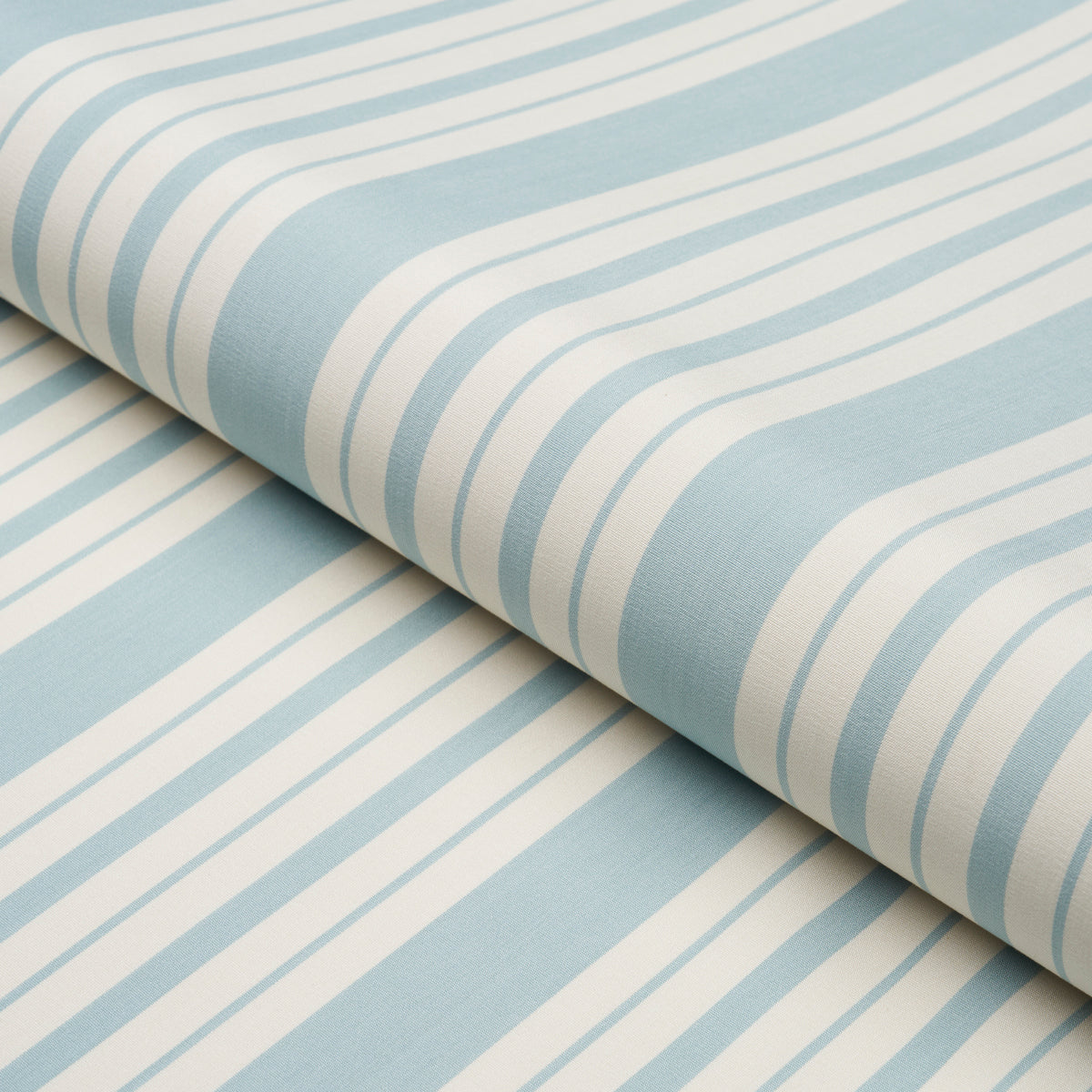 Schumacher Markie Stripe China Blue Fabric 83802