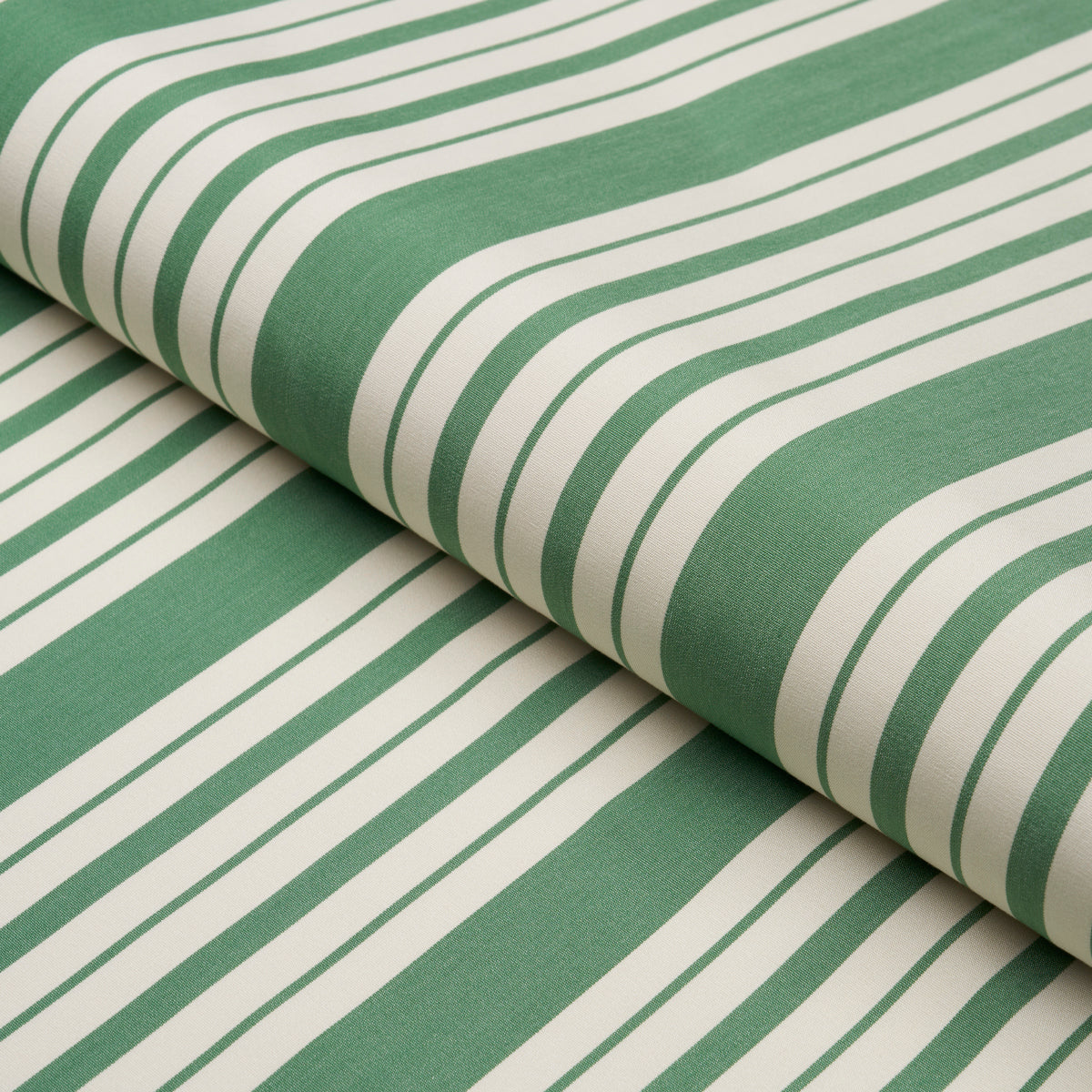 Schumacher Markie Stripe Emerald Fabric 83804