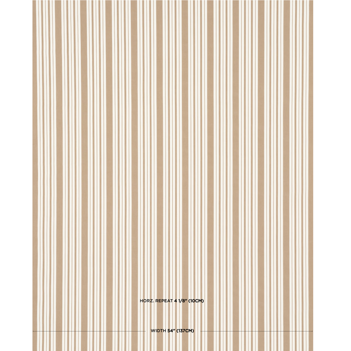 Schumacher Markie Stripe Neutral Fabric 83805