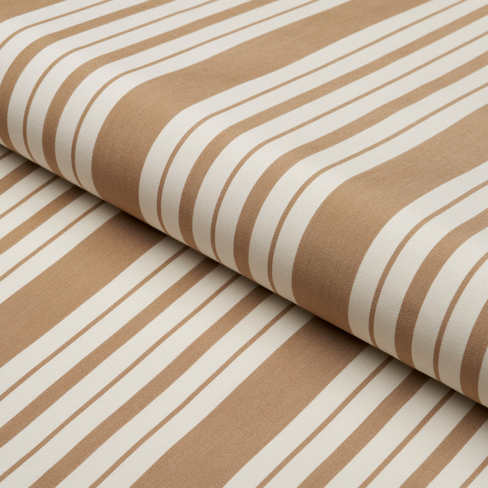 Schumacher Markie Stripe Neutral Fabric 83805