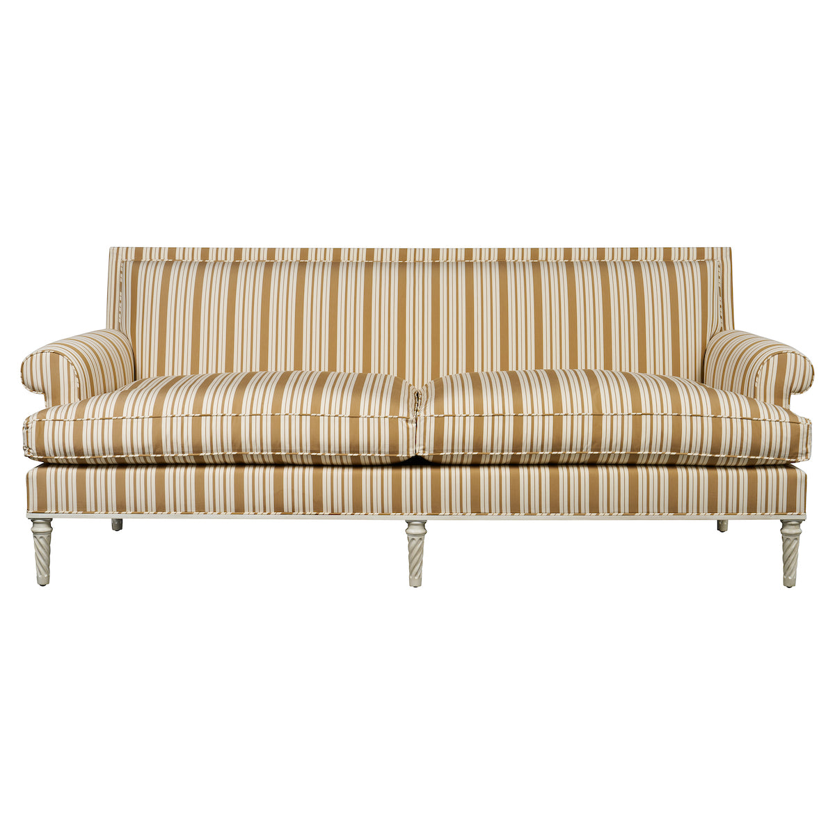 Schumacher Markie Stripe Neutral Fabric 83805