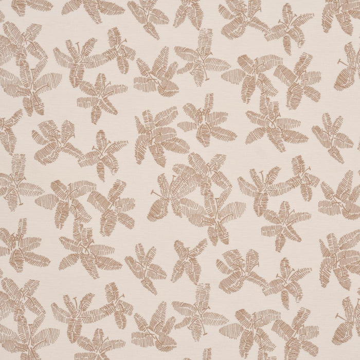 Schumacher Hibiscus Mistral Sand Fabric Sample 83813