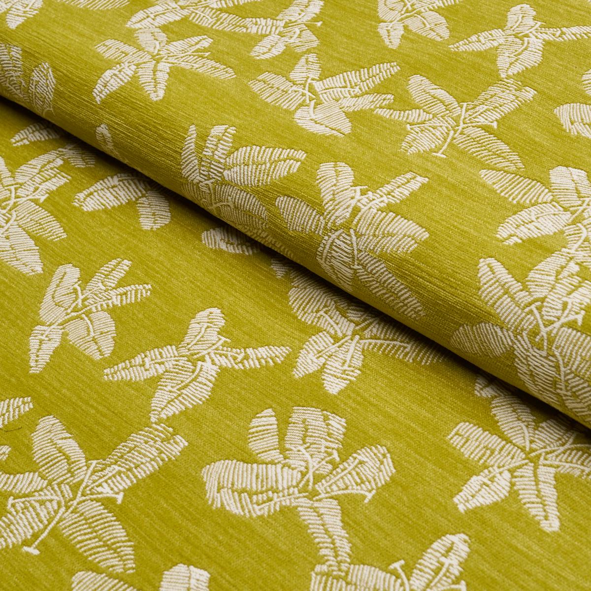 Schumacher Hibiscus Citron Vert Fabric 83814