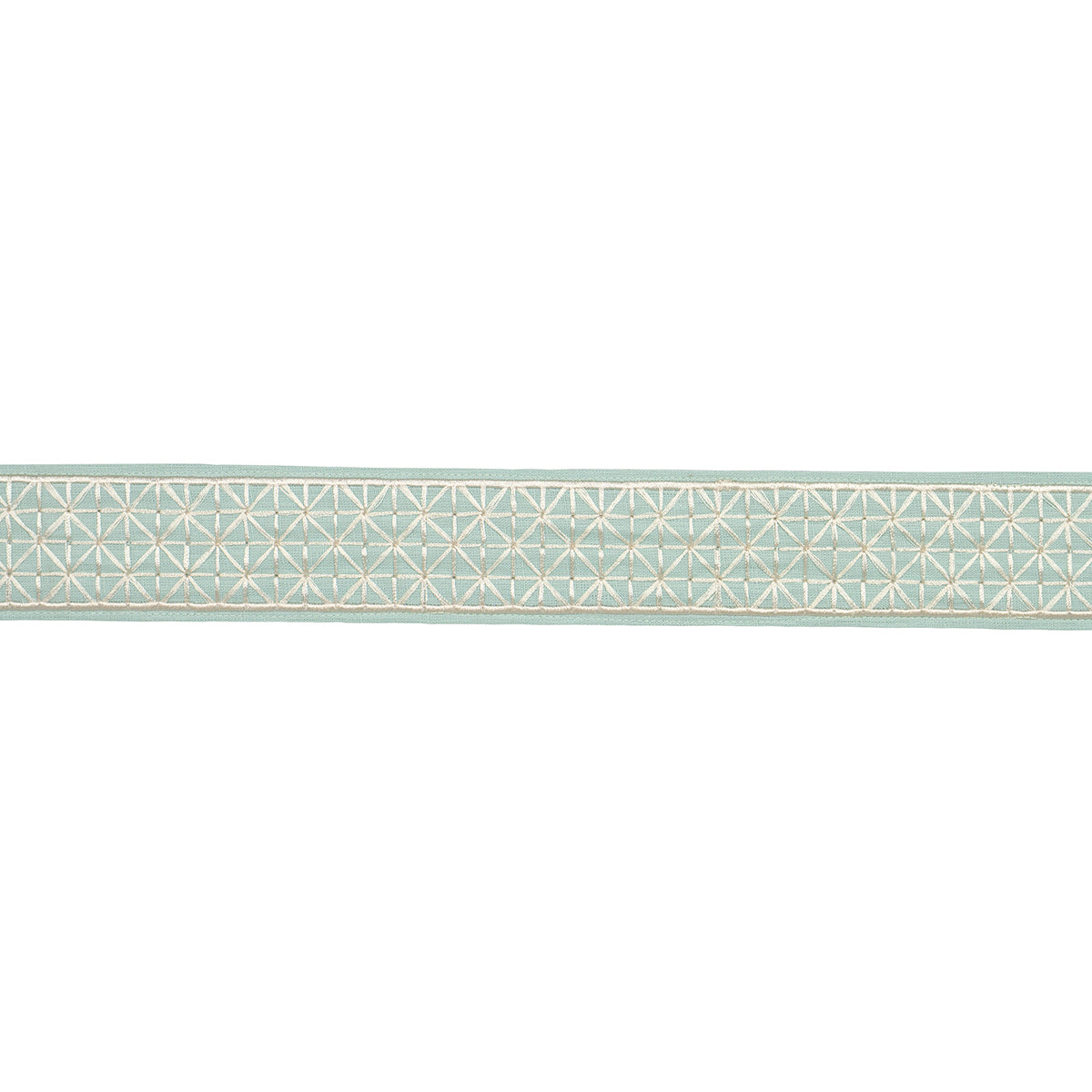Schumacher Directoire Tape Narrow Teal Trim Sample 83852