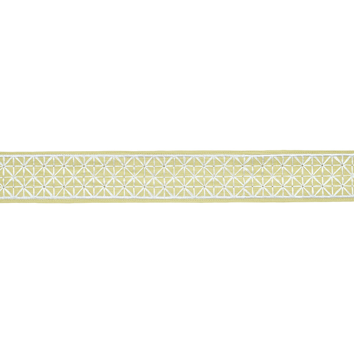 Schumacher Directoire Tape Narrow Citron Trim Sample 83853
