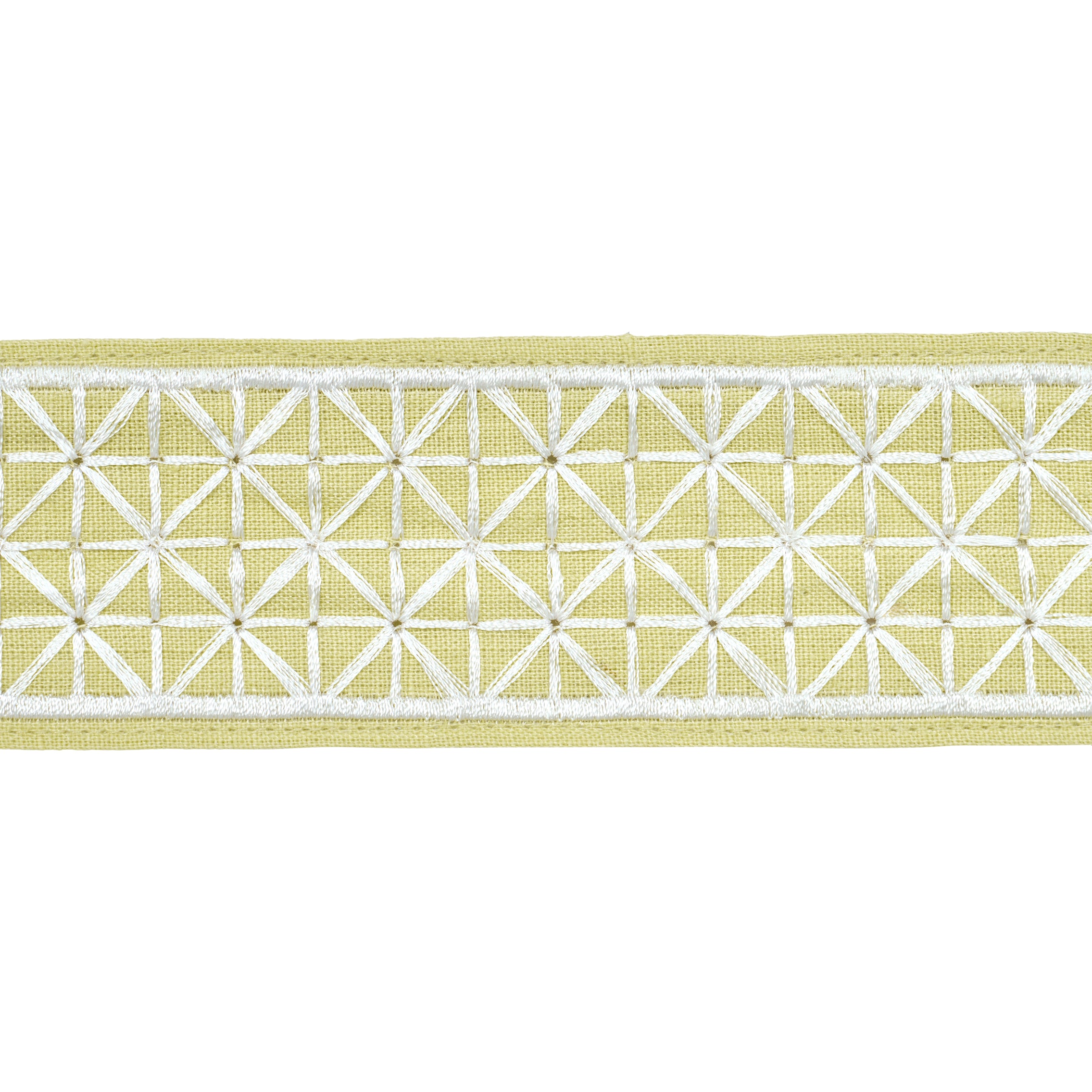 Schumacher Directoire Tape Narrow Citron Trim Sample 83853
