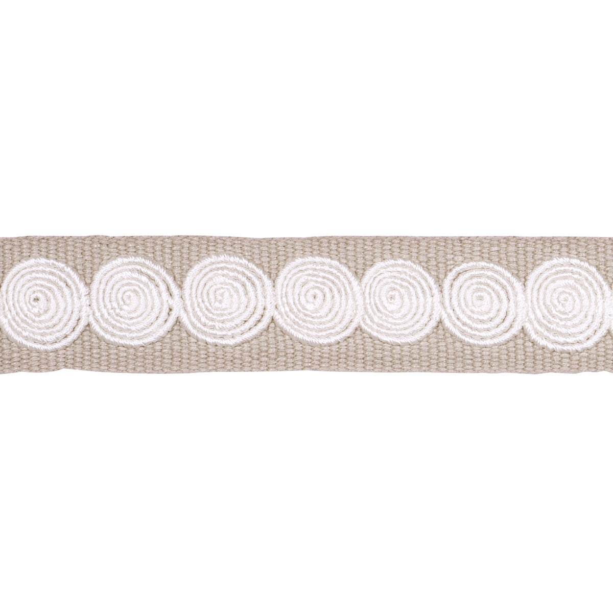 Schumacher Castille Tape Narrow Neutral Trim Sample 83884