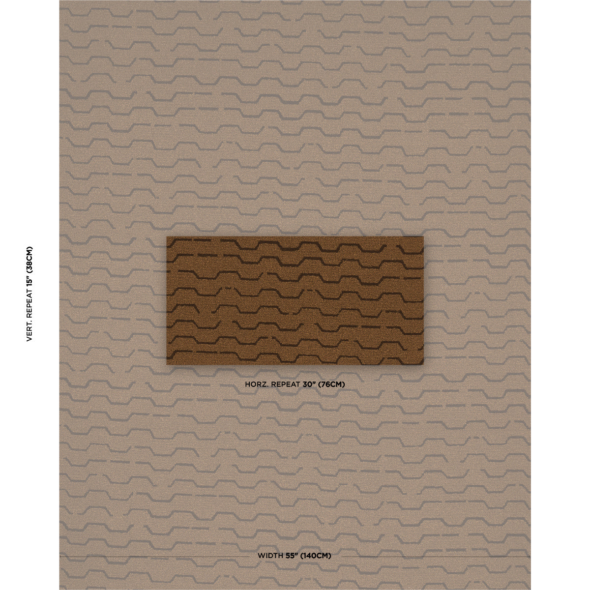 Schumacher Patek Wool Boucle Umber Fabric Sample 83930