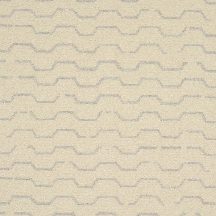 Schumacher Patek Wool Boucle Ivory Fabric Sample 83932