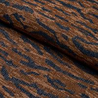 Schumacher Altamira Navy/Brown Fabric 83970