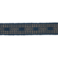 Schumacher Nael Linen Cotton Tape Indigo Trim 83980