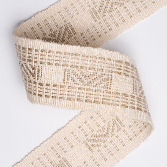 Schumacher Nael Linen Cotton Tape Oyster Trim 83981