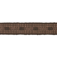 Schumacher Nael Linen Cotton Tape Cedar Brown Trim 83982