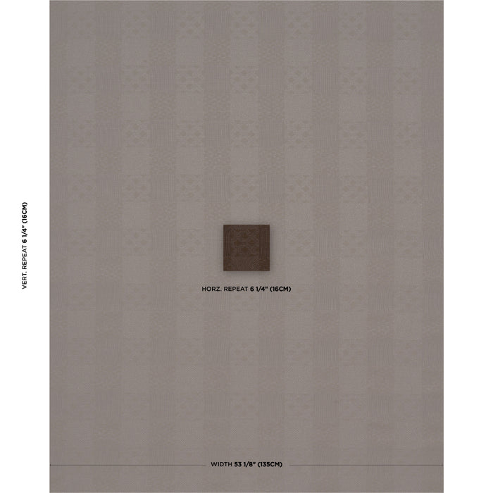 Schumacher Malia Cedar Brown Fabric 84051