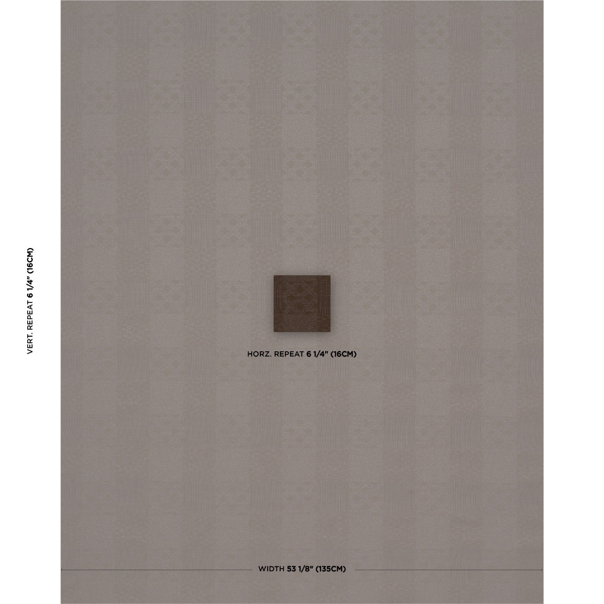 Schumacher Malia Cedar Brown Fabric Sample 84051