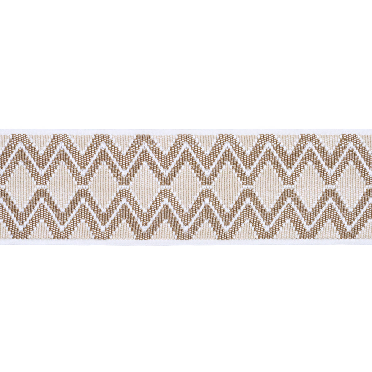 Schumacher Pinula Tape Oyster Trim Sample 84103