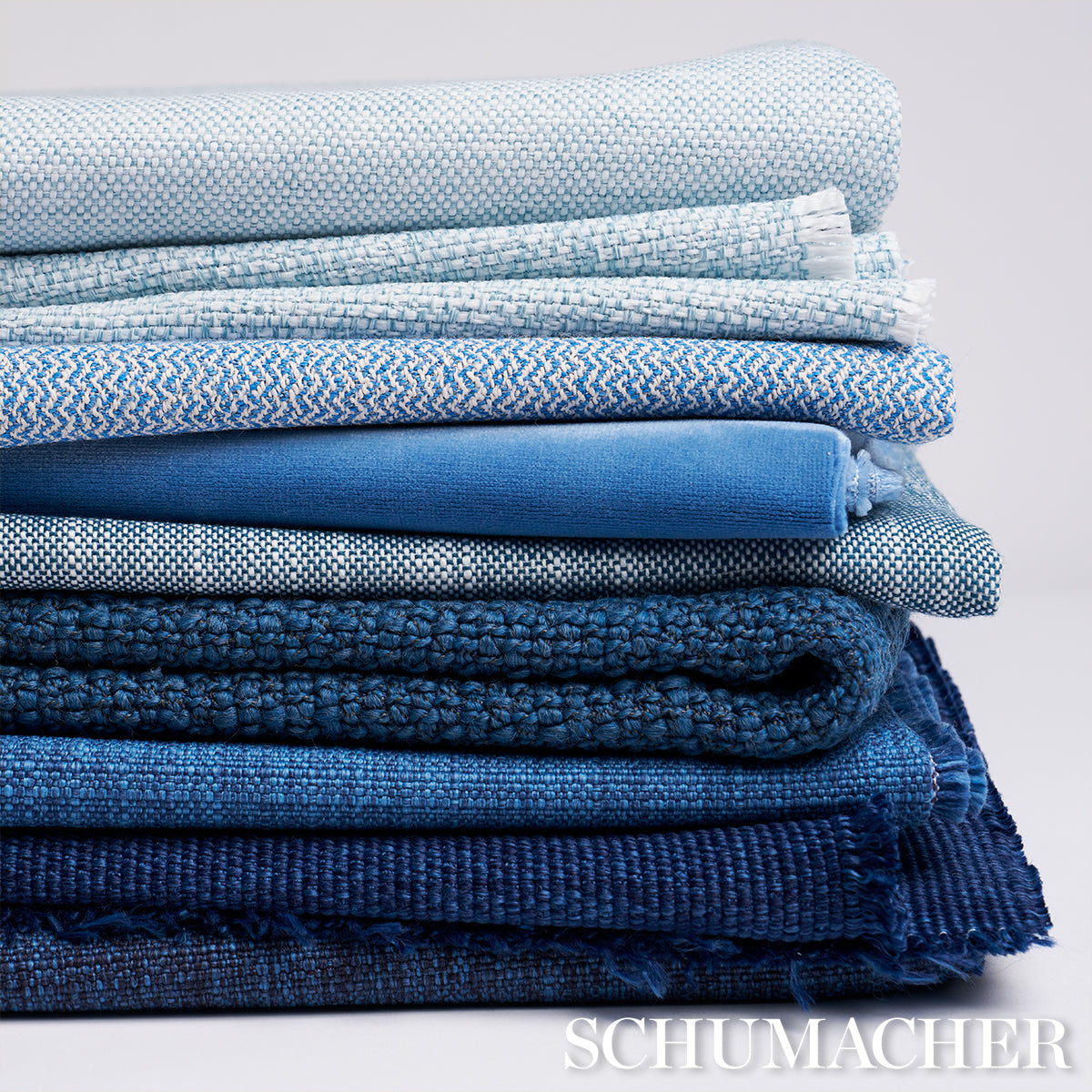 Schumacher Pippa Indoor/Outdoor Chambray Fabric 84175