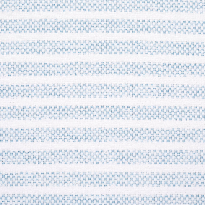 Schumacher Boucle Stripe Indoor/Outdoor Chambray Fabric 84260