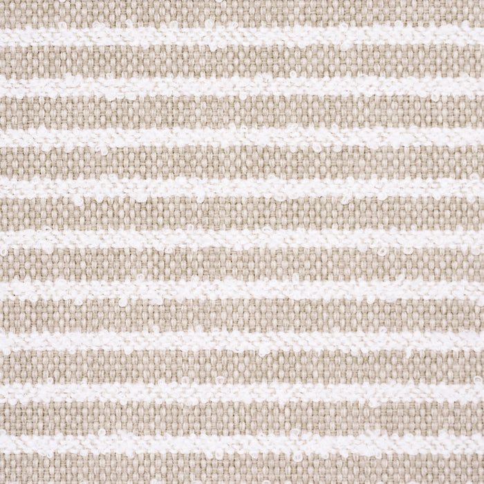 Schumacher Boucle Stripe Indoor/Outdoor Flax Fabric Sample 84261