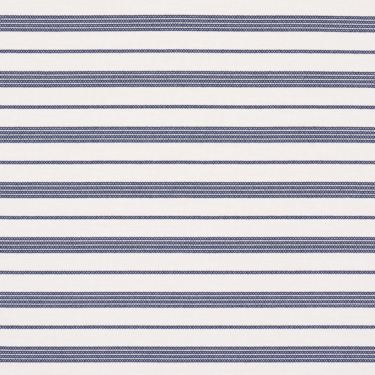 Schumacher Serra Mesa Indoor/Outdoor Stripe Navy Fabric Sample 84270