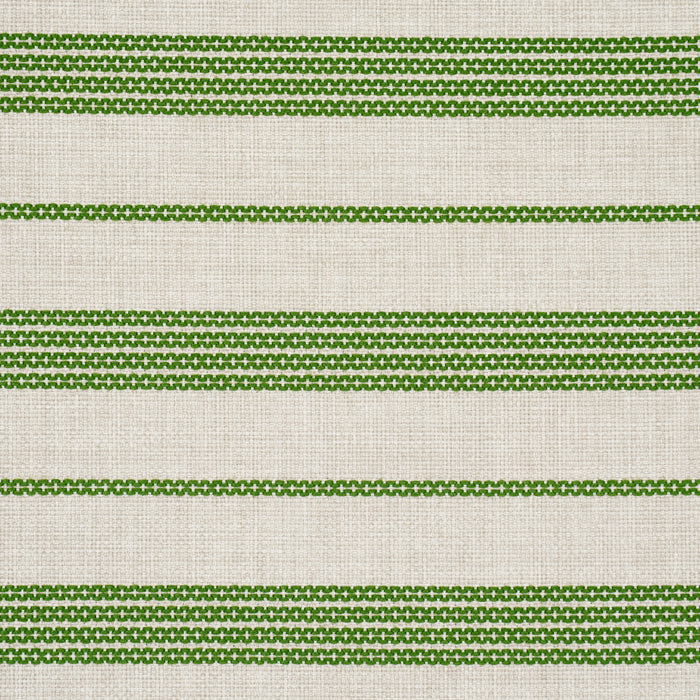 Schumacher Serra Mesa Indoor/Outdoor Stripe Verde Fabric Sample 84272