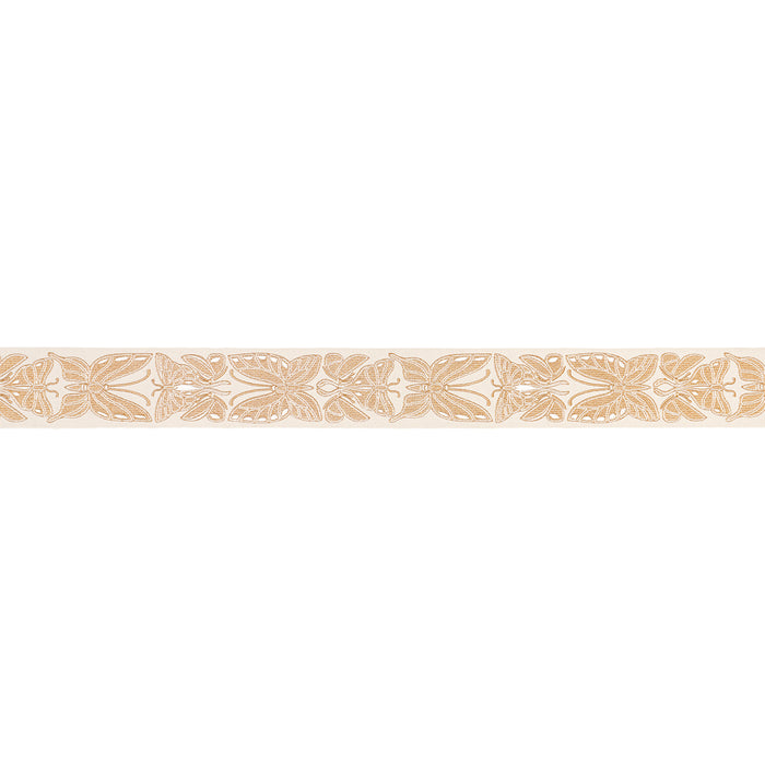 Schumacher Metamorphosis Tape Ivory & Gold Trim 84381