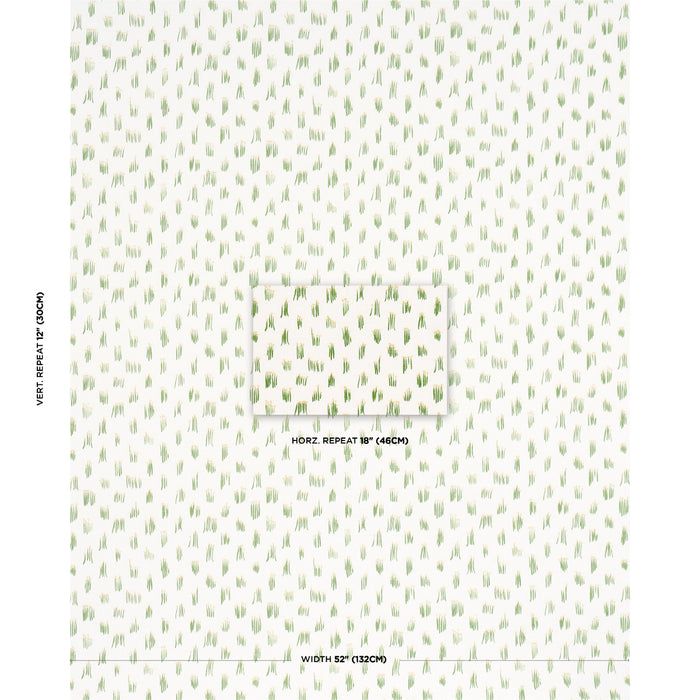 Schumacher Meadow Button Hand Embroidery Yellow Fabric 84390
