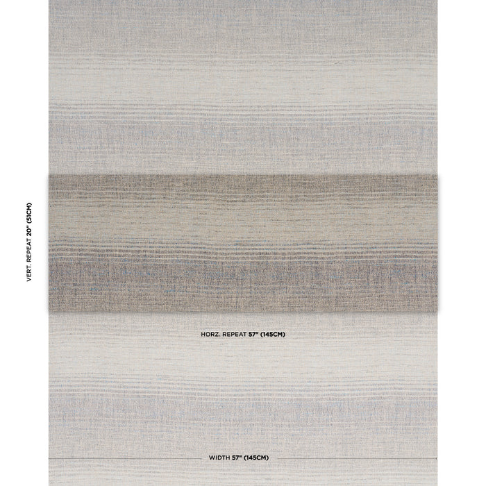 Schumacher Liora Linen Ombre Azure Fabric 84461