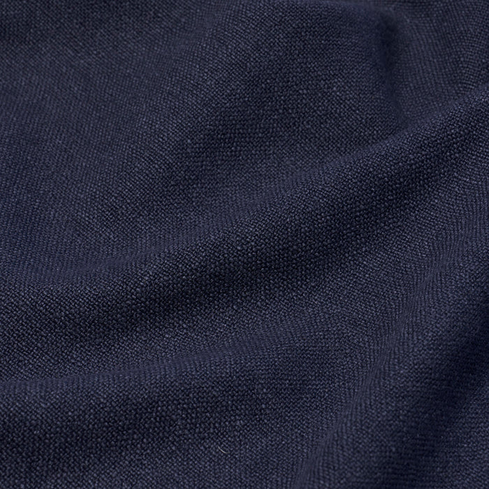 Schumacher Lars Rustic Linen Navy Fabric 84492