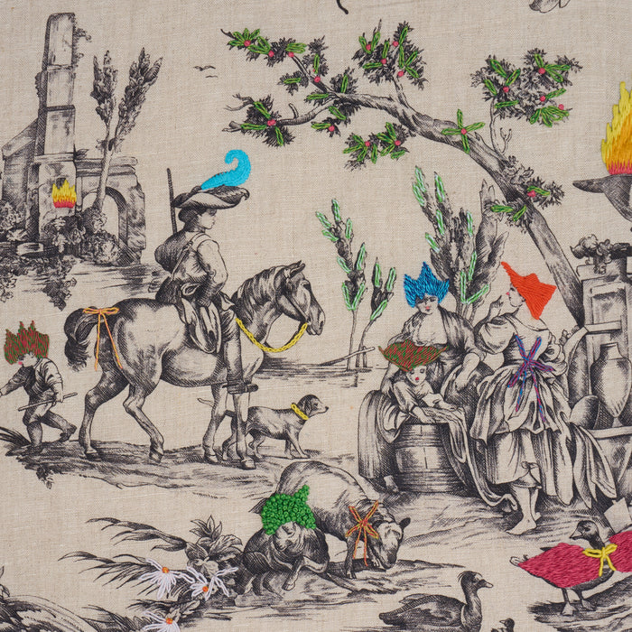 Schumacher La Liberte Americaine Toile Multiverse Fabric 84520