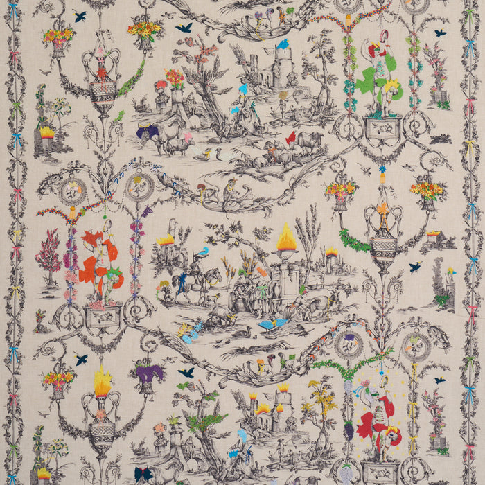 Schumacher La Liberte Americaine Toile Multiverse Fabric 84520